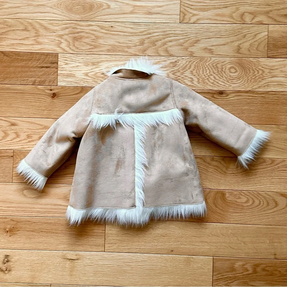 NWT Charabia France faux sherling coat - Picture 2 of 9